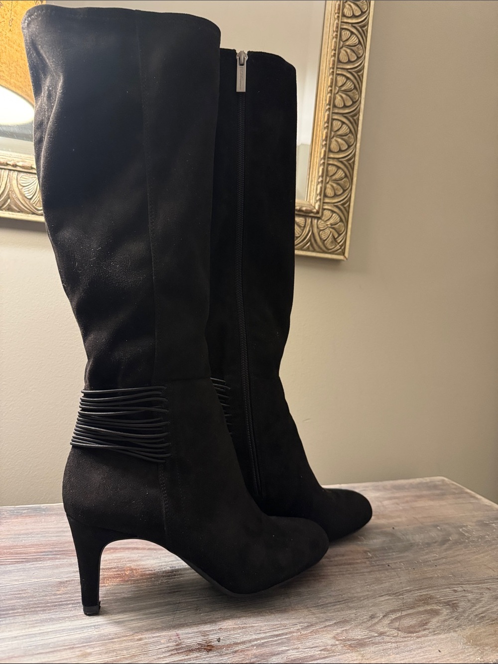 BCBG Eclipse Black Rozz Knee-High Boots